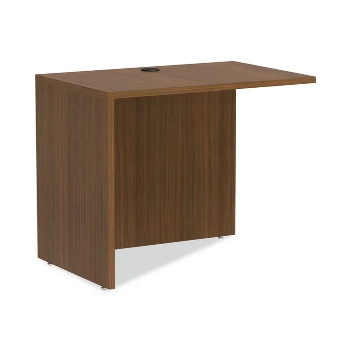 Alera® Alera Valencia Series Reversible Return/Bridge Shell, 35w x 23.63d x 29.5h, Modern Walnut