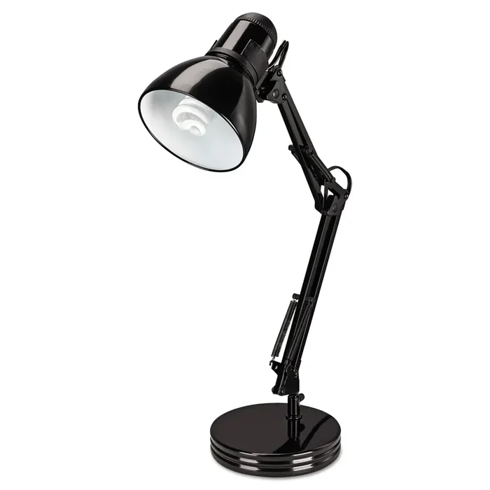 Alera® Architect Desk Lamp, Adjustable Arm, 6.75w x 11.5d x 22h, Black