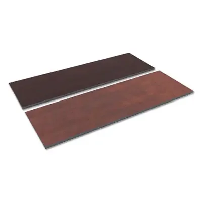 Alera® Reversible Laminate Table Top, Rectangular, 71.5w X 23.63,medium Cherry/mahogany