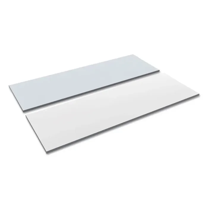 Alera® Reversible Laminate Table Top, Rectangular, 71.5w X 23.63d, White/gray