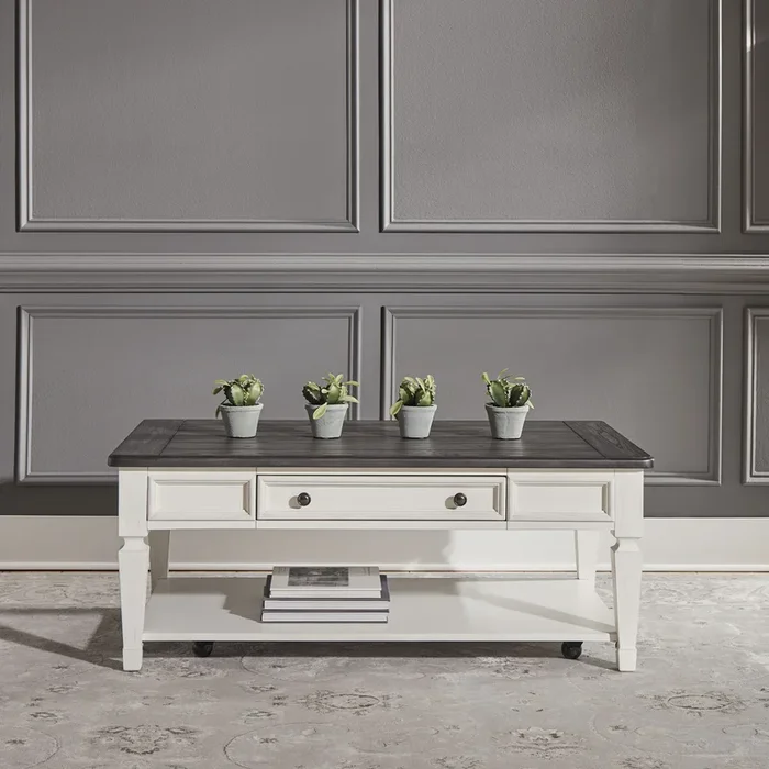 Allyson Park – Rectangular Cocktail Table – White