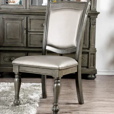 ALPENA Side Chair (2/CTN), Gray / CM3350GY-SC-2PK