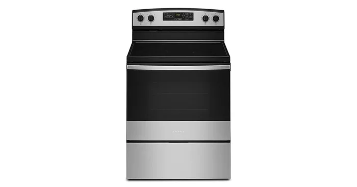 AMANA 30-inch Amana Electric Range with Extra-Large Oven Window AER6603SMS | Home Haven Furniture an…