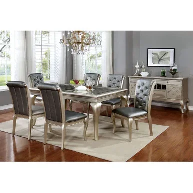 AMINA 7 Pc. Dining Table Set / CM3219T-66-7PC