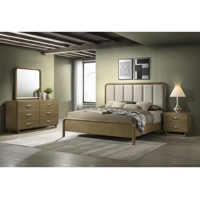 AMSBURY 4-piece Queen Bedroom Set Nutmeg