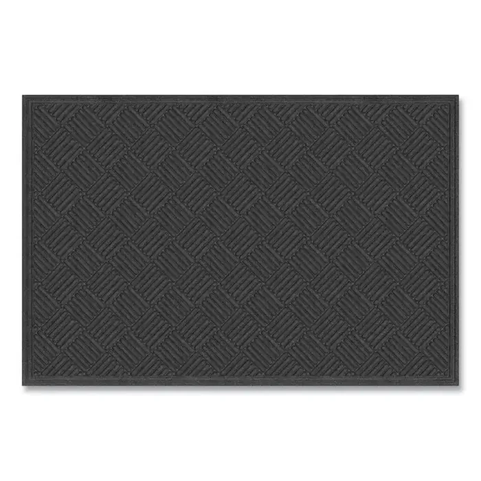 Apache Mills® Ecomat Crosshatch Entry Mat, 48 x 72, Charcoal