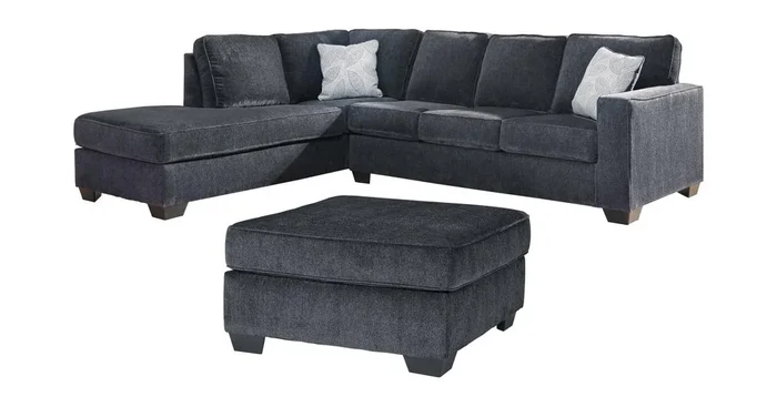 ASHLEY FURNITURE 2-piece Sectional With Ottoman PKG001804 | Home Haven Furniture and Appliance