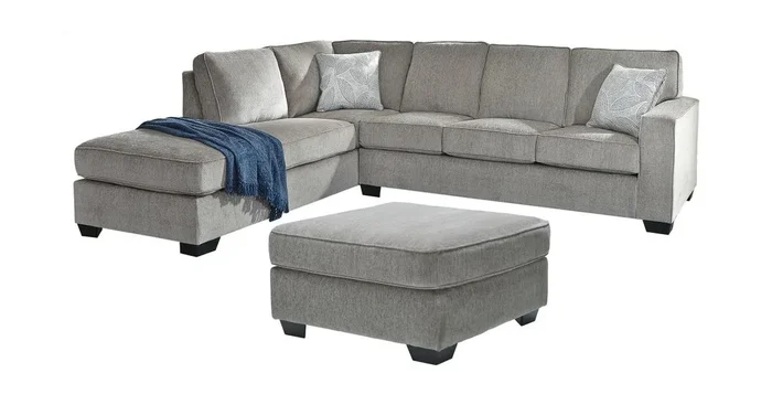 ASHLEY FURNITURE 2-piece Sectional With Ottoman PKG001811 | Home Haven Furniture and Appliance