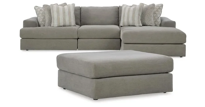 ASHLEY FURNITURE 3-piece Sectional With Ottoman PKG015531 | Home Haven Furniture and Appliance