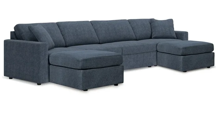ASHLEY FURNITURE 4-piece Sectional With Ottoman PKG020668 | Home Haven Furniture and Appliance