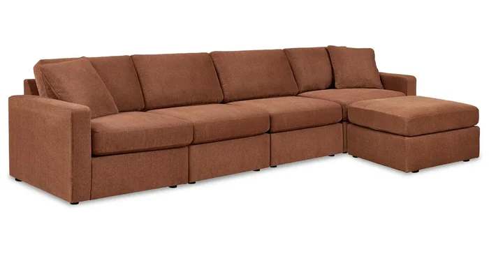 ASHLEY FURNITURE 4-piece Sectional With Ottoman PKG020732 | Home Haven Furniture and Appliance