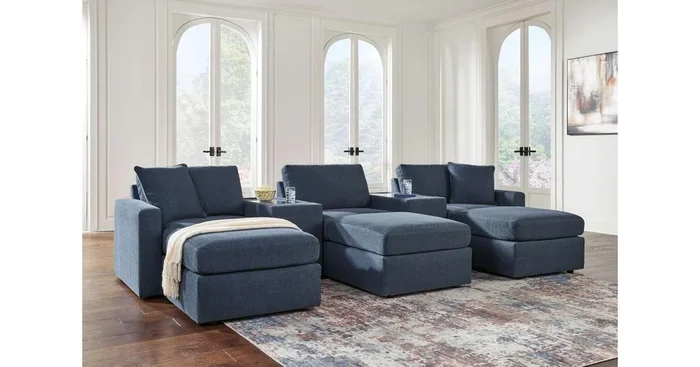 ASHLEY FURNITURE 5-piece Sectional With Ottoman PKG020667 | Home Haven Furniture and Appliance