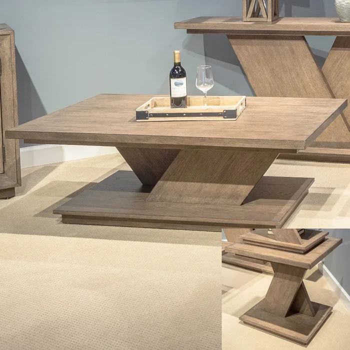 Aspen Sky – 3 Piece Table Set (Cocktail Table & 2 End Tables)