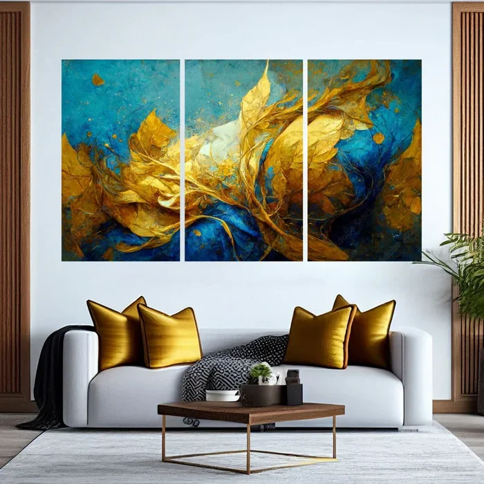 AUTUMN Abstract Foliage Modern Wall Art