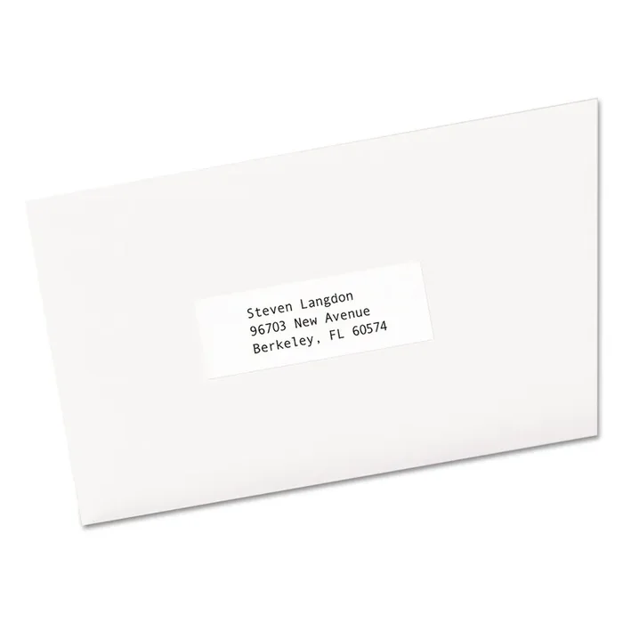 Avery® Copier Mailing Labels, Copiers, 1 X 2.81, White, 33/sheet, 500 Sheets/box