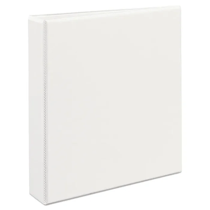 Avery® Durable View Binder With Durahinge And Ezd Rings, 3 Rings, 1.5″ Capacity, 11 X 8.5, White, (9401)