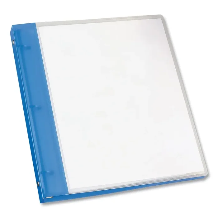 Avery® Flexible View Binder With Round Rings, 3 Rings, 0.5″ Capacity, 11 X 8.5, Blue
