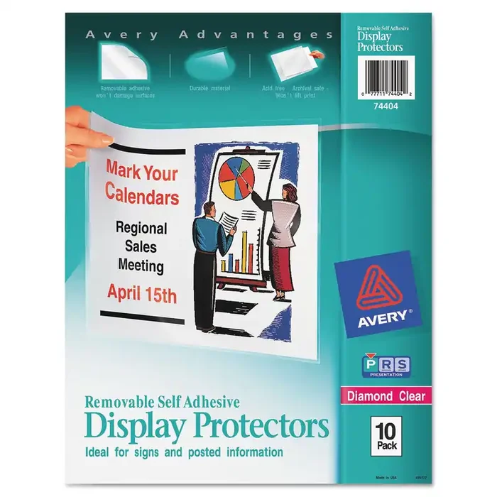 Avery® Top-Load Display Sheet Protectors, Letter, 10/pack