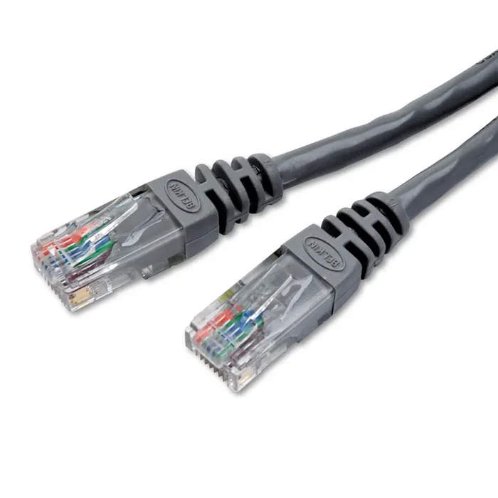 Belkin® CAT5e Molded Patch Cable, 25 ft, Gray
