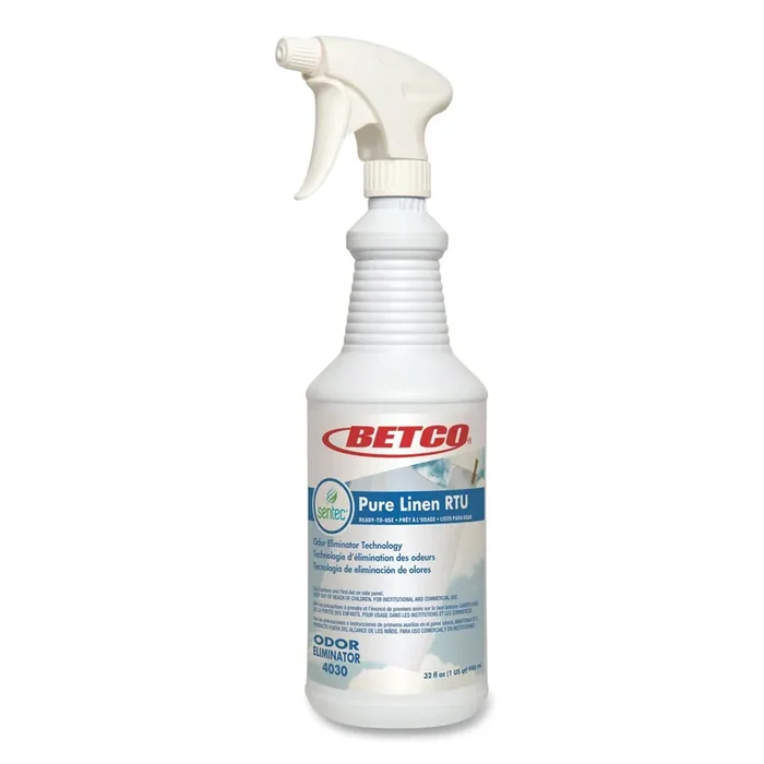 Betco® Pure Linen Rtu Odor Eliminator, Pure Linen, 32 Oz Spray Bottle, 6/carton