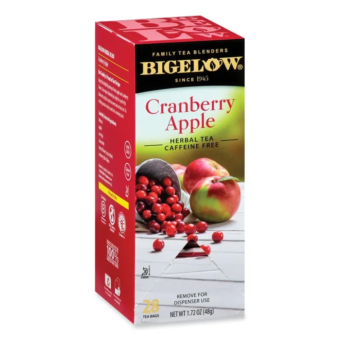 Bigelow® Cranberry Apple Herbal Tea, 28/box