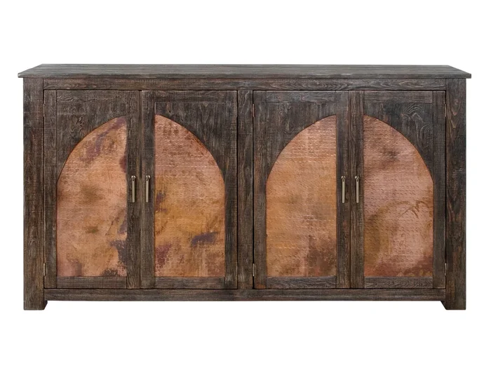 Blackburn – 4 Doors Console – Charred Brown