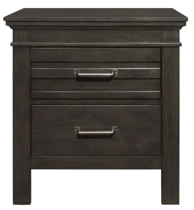 Blaire Farm Nightstand in Saddle Brown Wood 1675-4