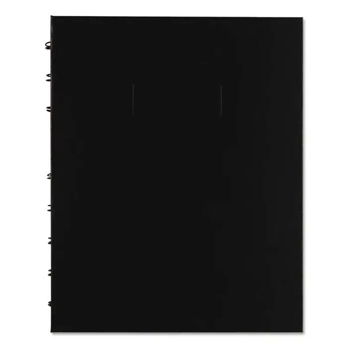 Blueline® NotePro Quad Notebook, Data/Lab-Record Format with Narrow and Quadrille Rule Sections, Black Cover, (96) 9.25 x 7.25 Sheets