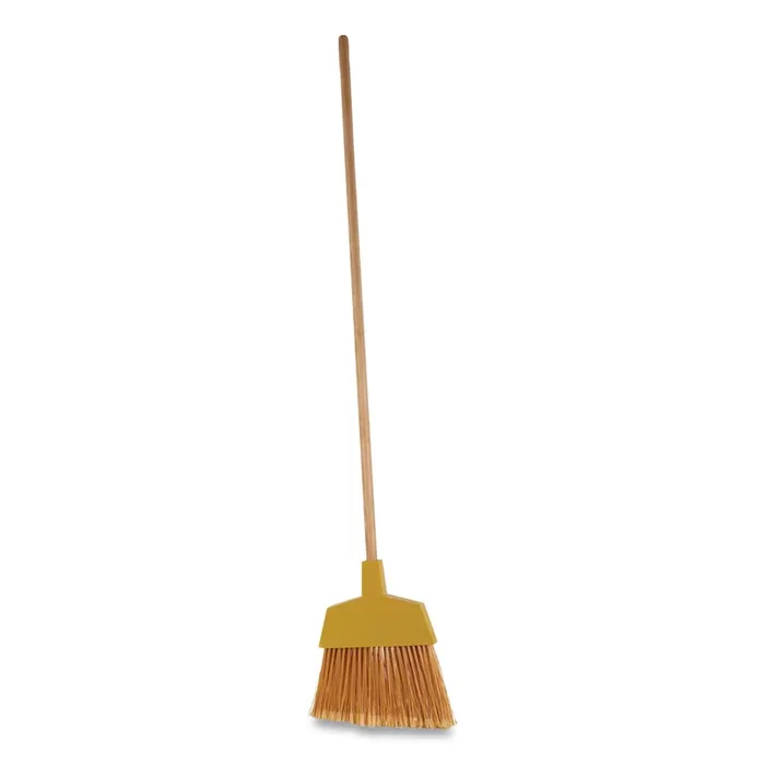 Boardwalk® Angler Broom, 53″ Handle, Yellow