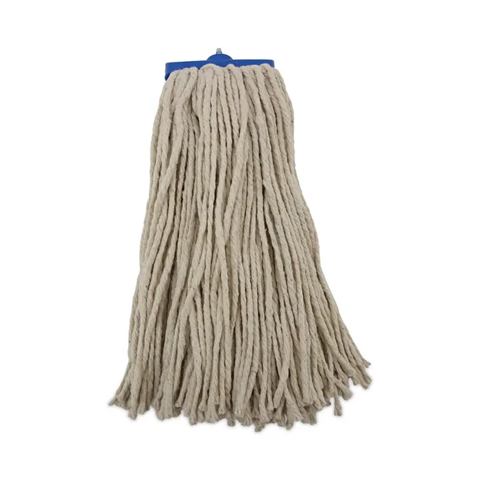 Boardwalk® Cut-End Lie-Flat Wet Mop Head, Cotton, 16oz, White