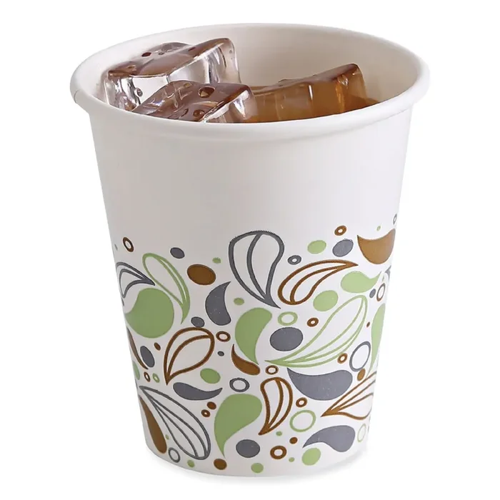 Boardwalk® Deerfield Printed Paper Cold Cups, 12 oz, 50/Sleeve, 20 Sleeves/Carton