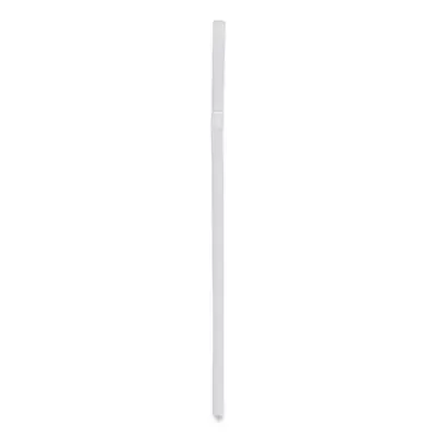 Boardwalk® Flexible Wrapped Straws, 7.75″, Plastic, White, 500/pack, 20 Packs/carton