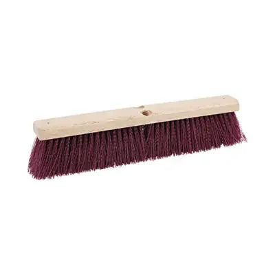 Boardwalk® Floor Brush Head, 3″ Maroon Heavy-Duty Polypropylene Bristles, 18″ Brush