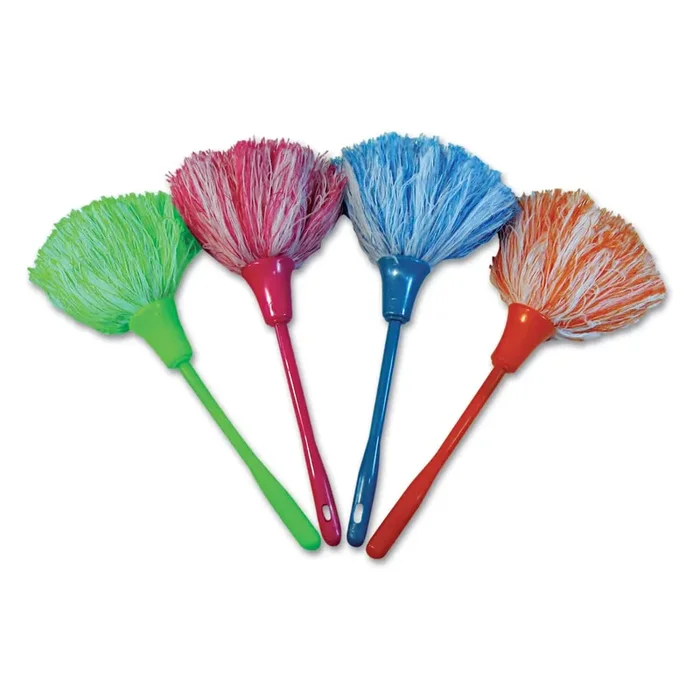 Boardwalk® MicroFeather Mini Microfiber Duster, 11″ Plastic Handle