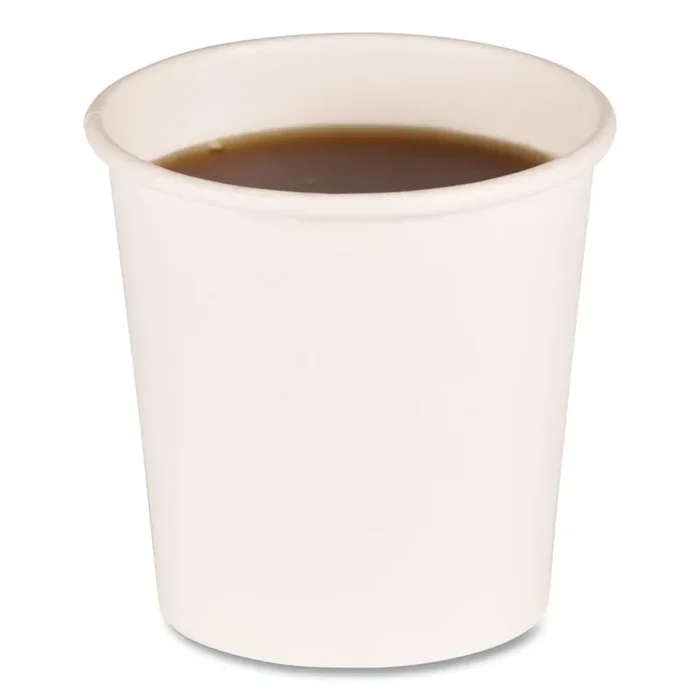Boardwalk® Paper Hot Cups, 4 oz, White, 50/Sleeve, 20 Sleeves/Carton