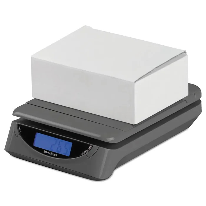 Brecknell 25lb Electronic Postal Shipping Scale, 8 X 6 Platform, Gray