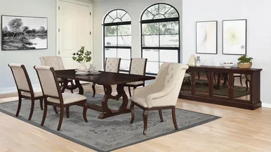 Brockway Upholstered Dining Chair Barley Java (Set of 2) / CS-110312