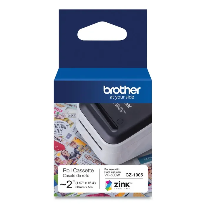 Brother Cz Roll Cassette, 1.97″ X 16.4 Ft, White