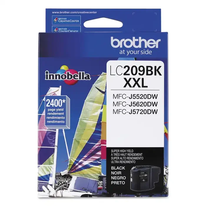 Brother Lc209bk Innobella Super High-Yield Ink, 2,400 Page-Yield, Black