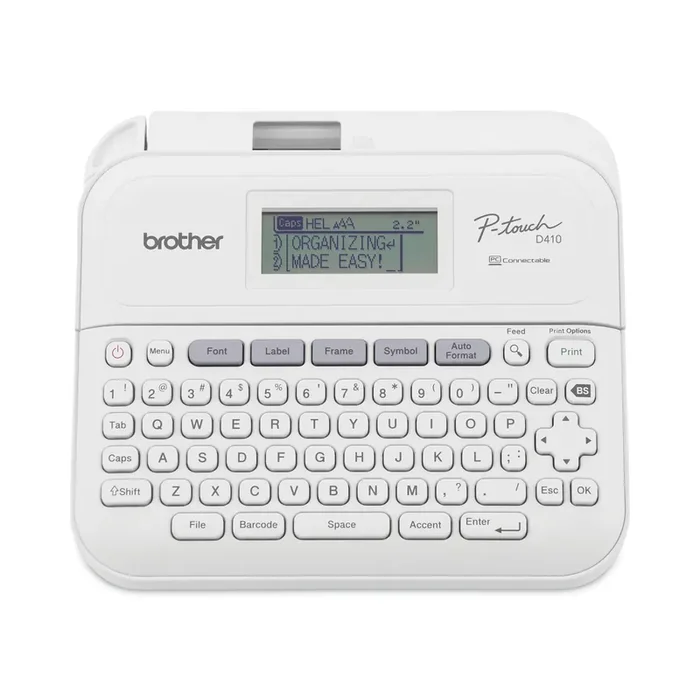 Brother P-Touch® P-Touch PT-D410 Advanced Connected Label Maker, 20 mm/s, 8.9 x 3.9 x 12.3