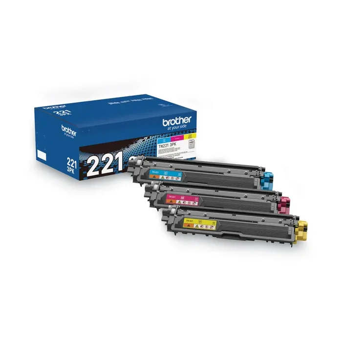 Brother Tn2213pk Toner, 1,400 Page-Yield, Cyan/magenta/yellow