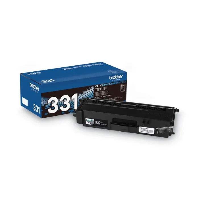 Brother Tn331bk Toner, 2,500 Page-Yield, Black