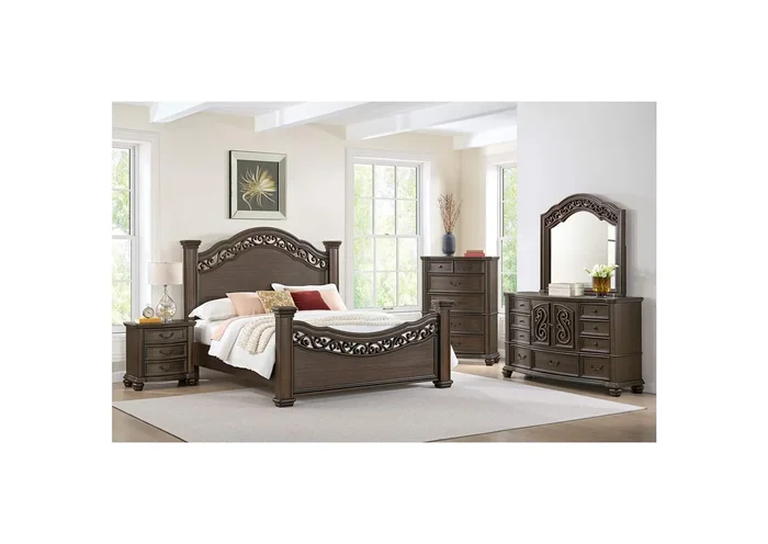 Brunswick King Panel Bed In Mahogany
