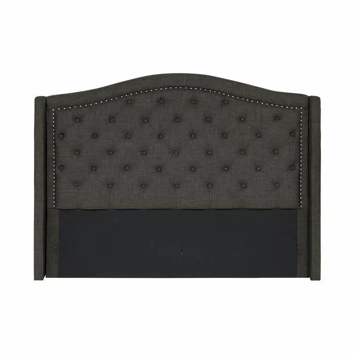 Bryndle (1/3)California King Headboard,Button-Tufted&Nailhead