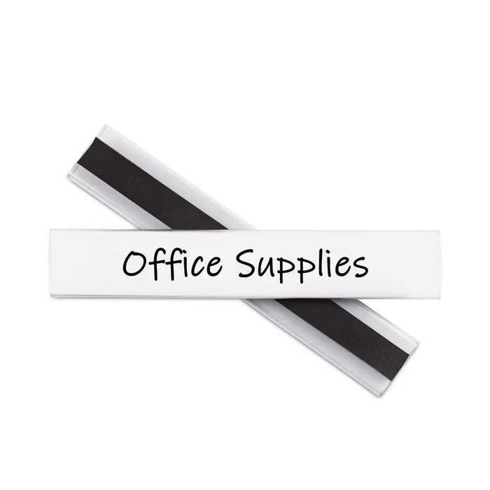 C-Line® Clear Magnetic Label Holders, Side Load, 6 x 1, 10/Pack