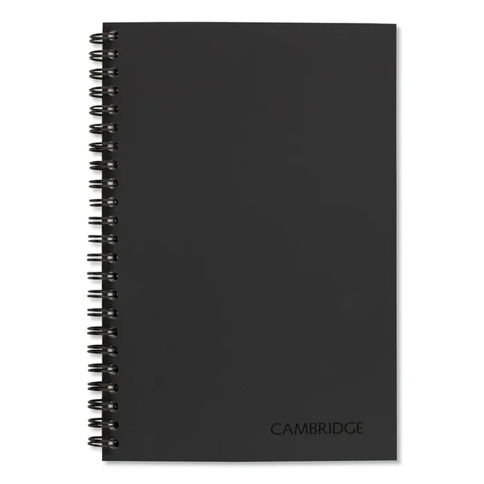 Cambridge® Wirebound Guided QuickNotes Notebook, 1-Subject, List-Management Format, Dark Gray Cover, (80) 8 x 5 Sheets