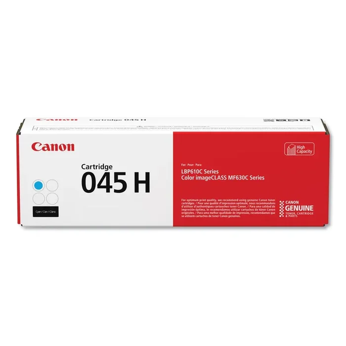 Canon® 1245c001 (045) High-Yield Toner, 2,200 Page-Yield, Cyan