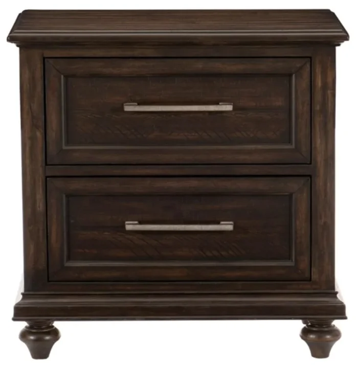 Cardona Nightstand in Driftwood Charcoal 1689-4