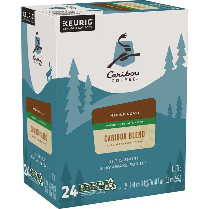 Caribou Coffee® Caribou Blend Decaf Coffee K-Cups, 24/box