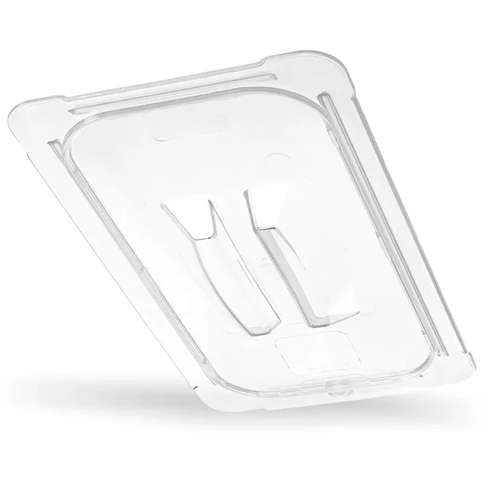 Carlisle StorPlus Polycarbonate Handled Universal Lid, 10.38 x 12.75 x 0.88, Clear, Plastic
